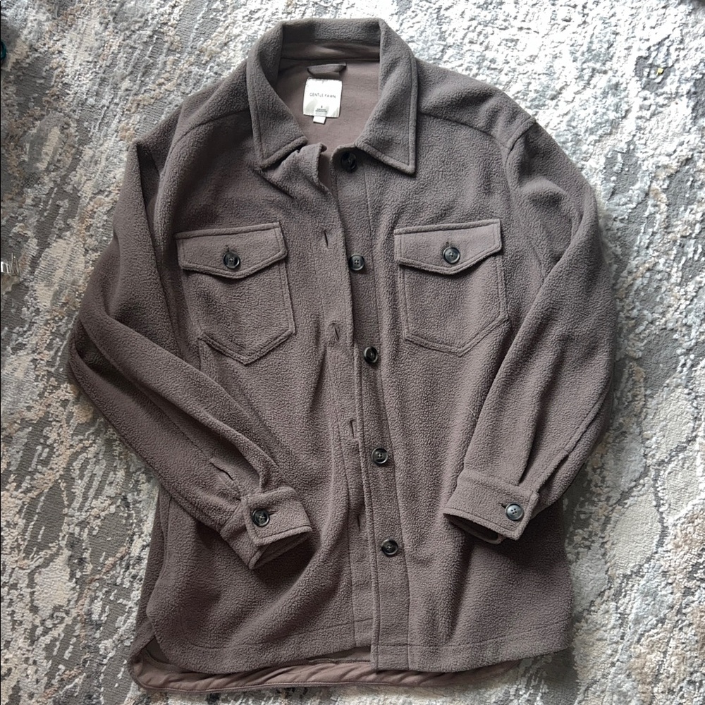 Gentle Fawn Button-Up Fleece Jacket
